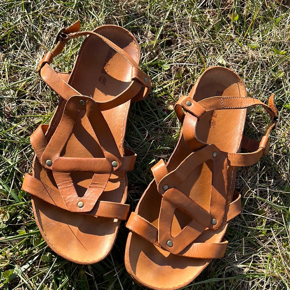 Timberland Brown Leather Sandals